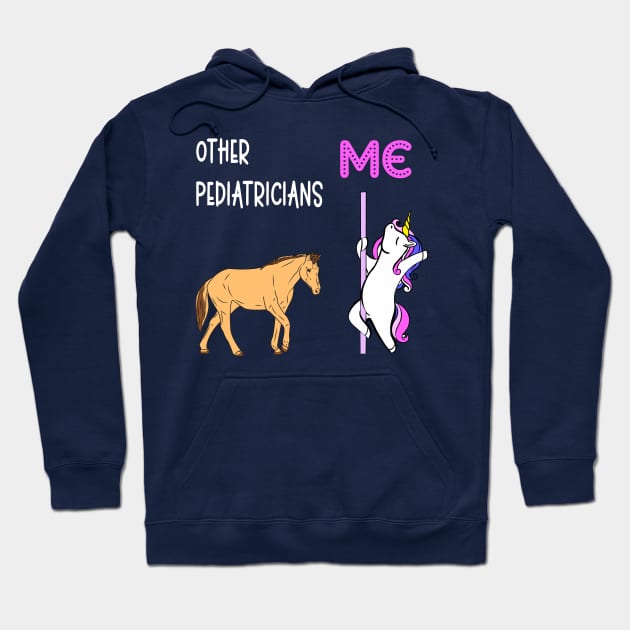 Pediatrician - Unicorn & Horse Design Hoodie by best-vibes-only